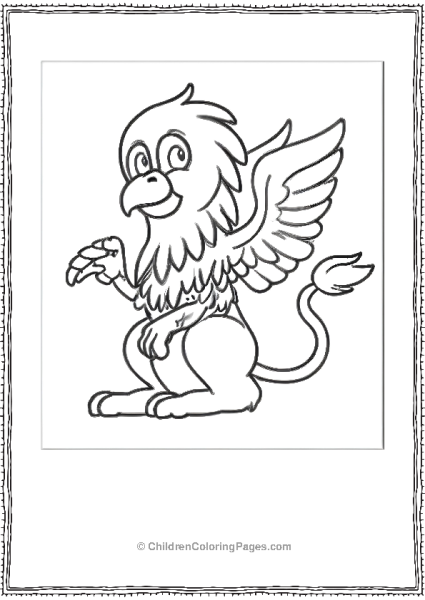 A Cartoon Griffin Free PDF Printable