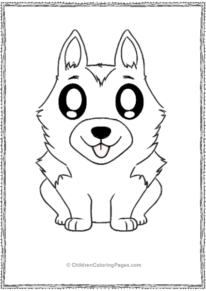 A Cartoon Style German Shepherd Free PDF Printable