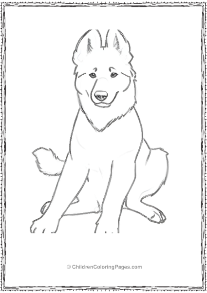 A Chubby German Shephard Free PDF Printable