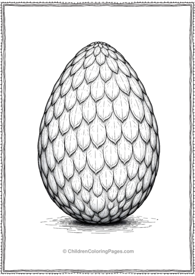 A-Detailed-Dinosaur-Egg-With-Elaborate-Scales Free PDF Printable