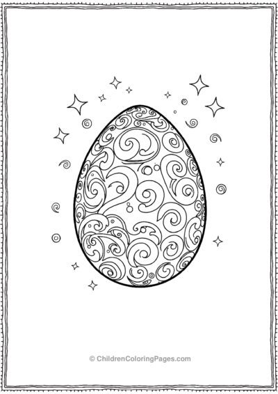 A-Dinosaur-Egg-Covered-In-Magical-Swirls Free PDF Printable