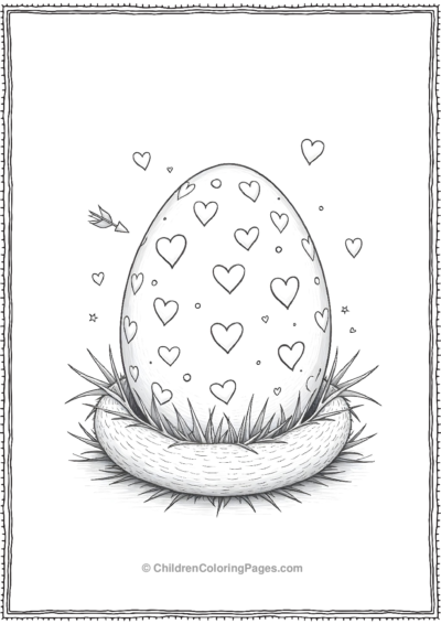 A-Dinosaur-Egg-Decorated-For-Valentines-Day Free PDF Printable