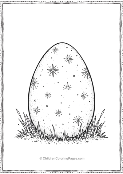 A-Dinosaur-Egg-With-Fireworks Free PDF Printable