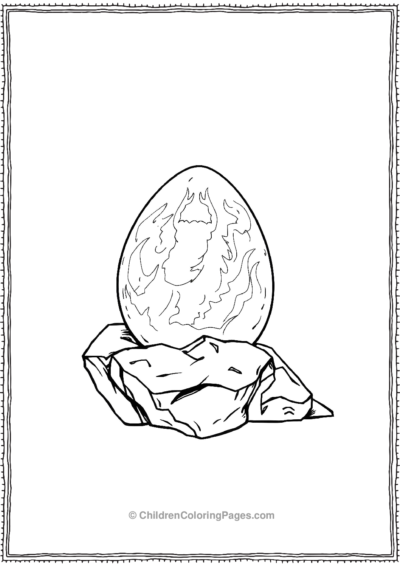 A-Dinosaur-Egg-With-Glowing-Runes-Etched-Into-The Free PDF Printable