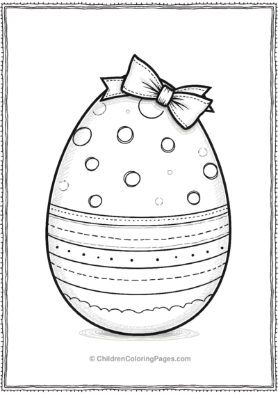 A-Dinosaur-Egg-With-Polka-Dots Free PDF Printable