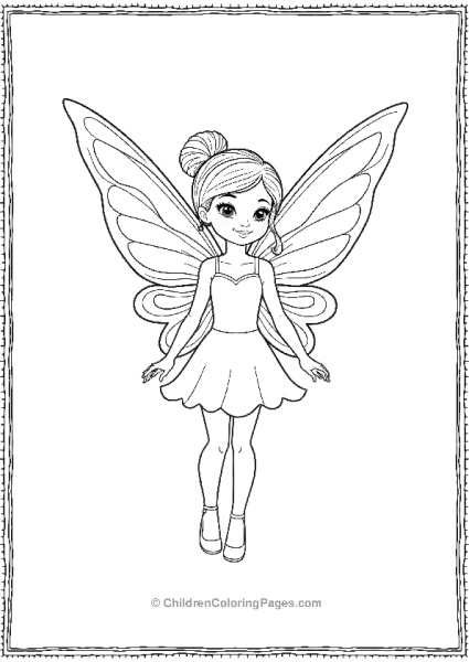 A Fairy With Her Wings Spread Wide No Background Free PDF Printable