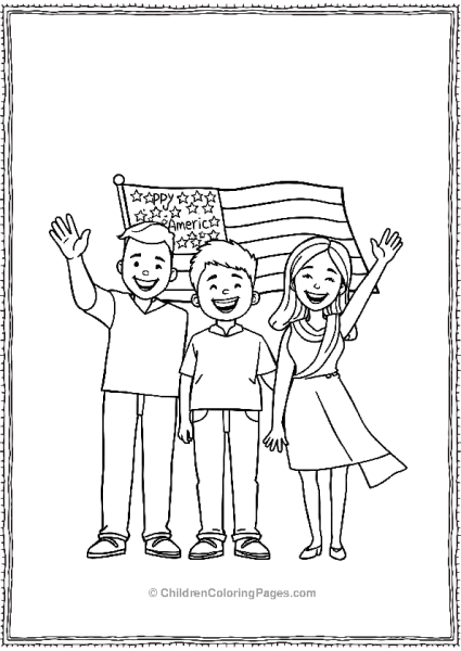 A Family Of Three Smiling For Veterans Free PDF Printable