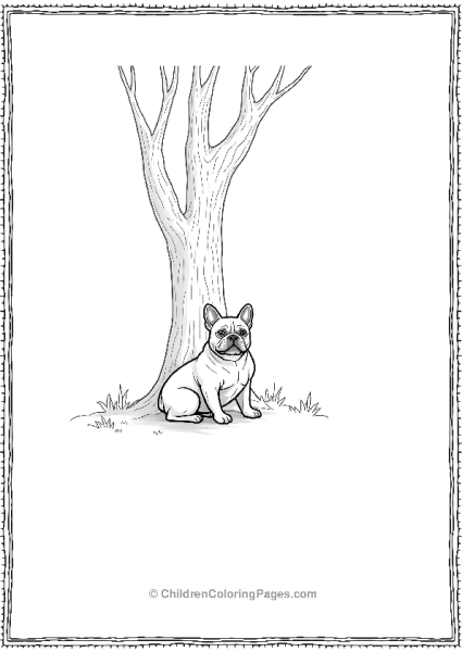 A French Bulldog Enjoying Nature Free PDF Printable