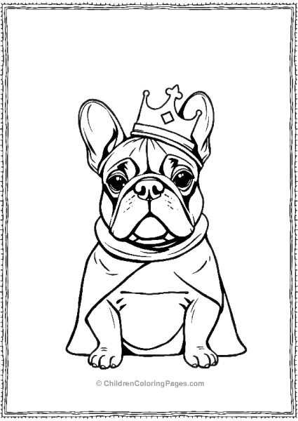 A French Bulldog Dressed As A Wizard With A Simple Free PDF Printable