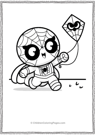 A-Kid-Dressed-As-Spider-Man-For-Halloween Free PDF Printable