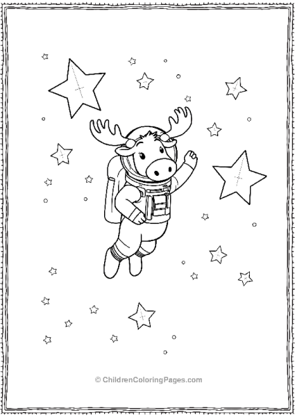 A Moose Aestronaut Free PDF Printable