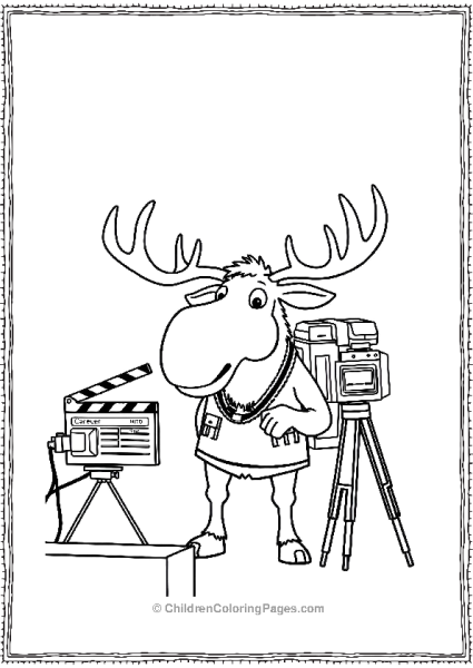 A Moose As A Film Director Free PDF Printable