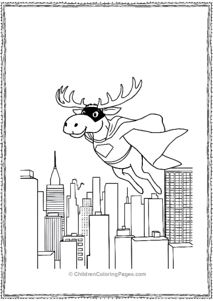 A Moose As A Superhero Free PDF Printable