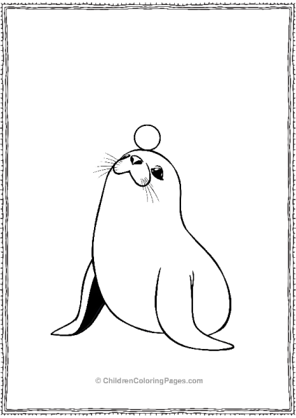 A Playful Seal Balancing A Tiny Ball On Its Head  Free PDF Printable