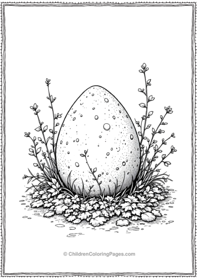 A-Realistic-Dinosaur-Egg-Nestled-In-Soft-Moss Free PDF Printable