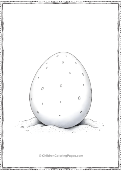 A-Realistic-Dinosaur-Egg-With-Small-Ridges Free PDF Printable