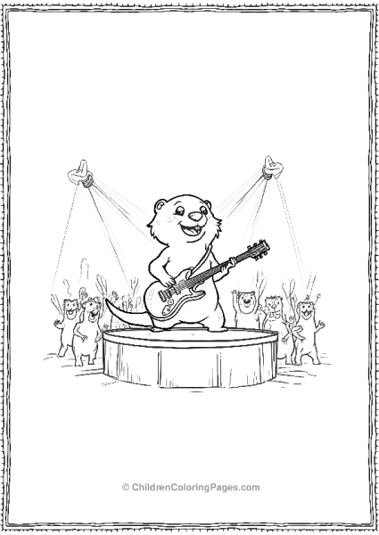 A Rockstar Otter Free PDF Printable