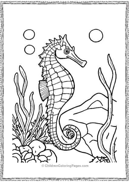 A Seahorse With Finely Detailed Scales And Fins Free PDF Printable