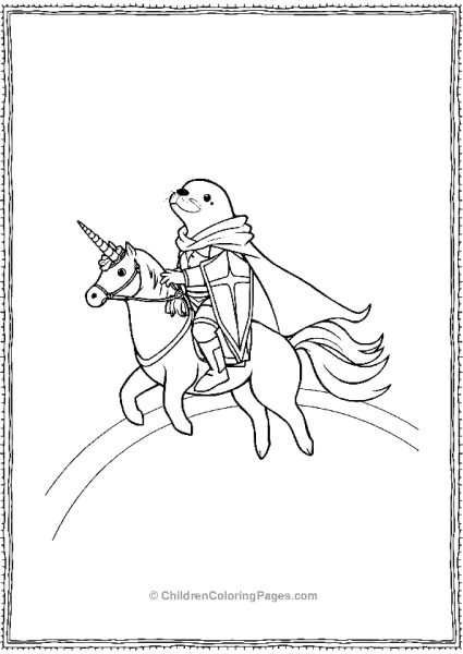 A Seal Dressed As A Knight Free PDF Printable