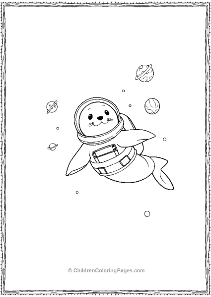 A Seal In A Spacesuit Free PDF Printable