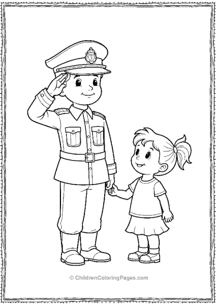 A Soldier Saluting Free PDF Printable