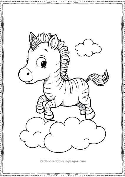 A Cute Zebra Free PDF Printable