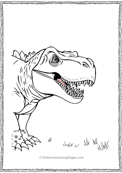 Allosaurus Closeup Free PDF Printable