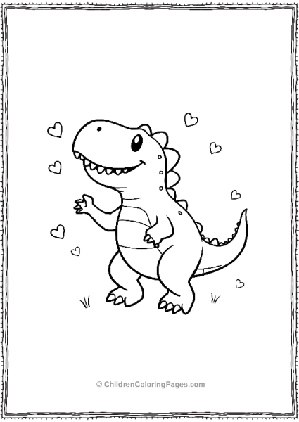 Allosaurus Jumping With Joy Free PDF Printable