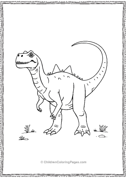 Allosaurus Posing Proudly Free PDF Printable