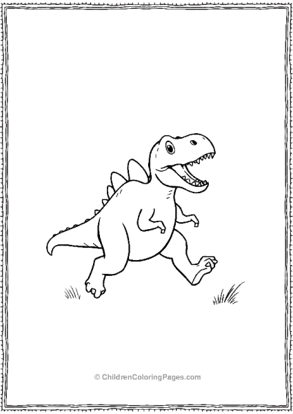 Allosaurus Running Fast Free PDF Printable