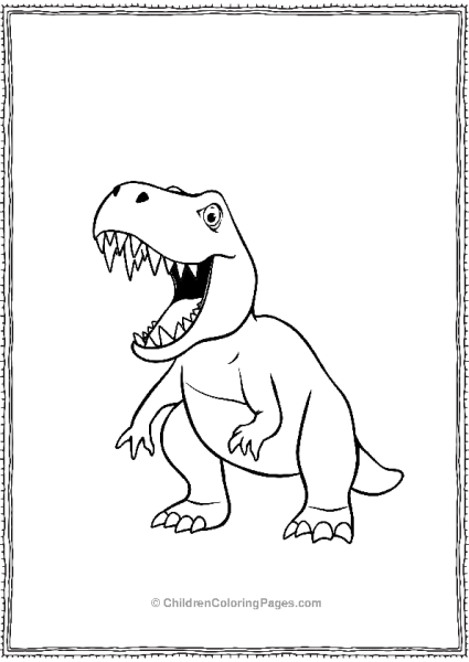 Allosaurus Showing Its Sharp Teeth Free PDF Printable