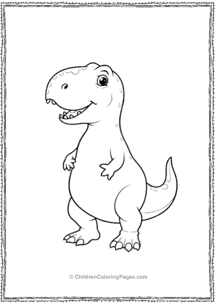 Allosaurus Standing On Two Legs Free PDF Printable