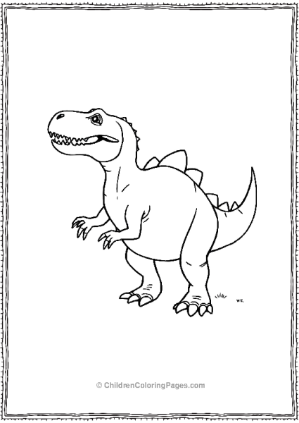 Allosaurus With Big Claws Free PDF Printable