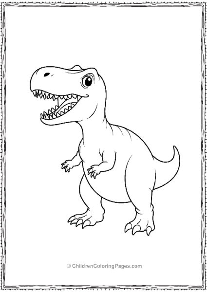 Allosaurus With Its Mouth Wide Open Free PDF Printable