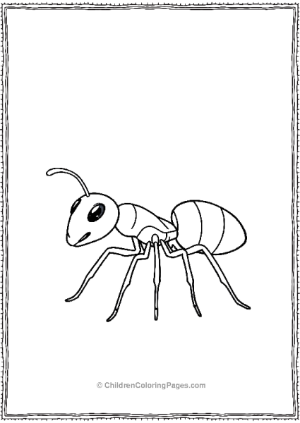 An Outline Of An Ant With No Background Free PDF Printable