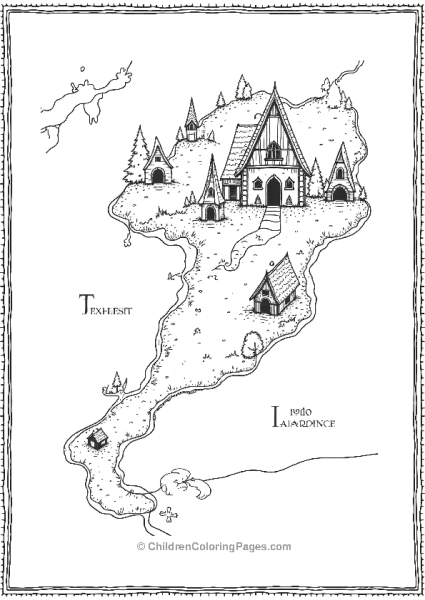 Ancient Map Showing Way To Hocus Pocus Sanerson Sister S House Free PDF Printable