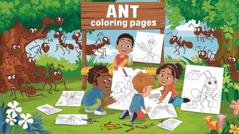 Ant Coloring Pages