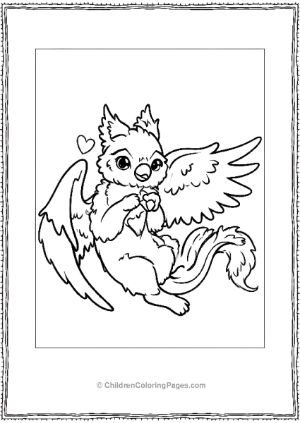 Baby Griffin Playing With It S Paws Free PDF Printable