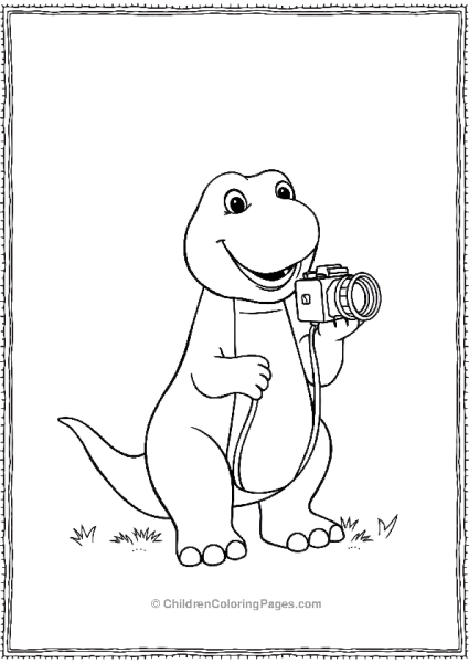 Barney As A Photographer With A Camera Minimalist Free PDF Printable