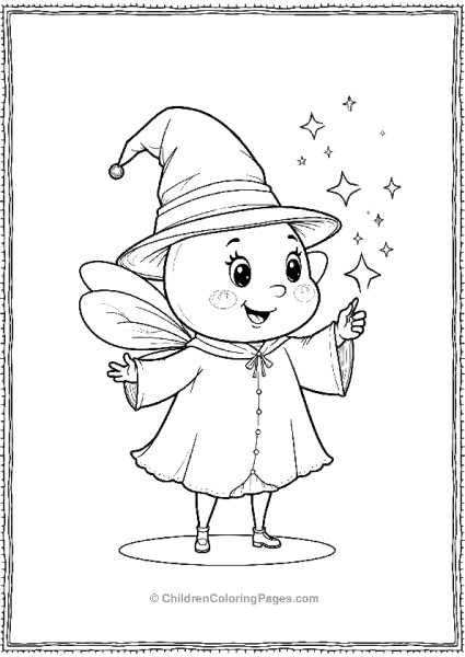 Bee Wizard Casting A Spell Free PDF Printable