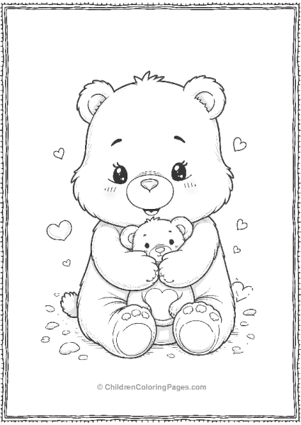 Big Bear With Tiny Bear Free PDF Printable