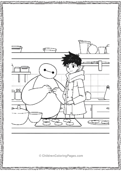 Big Hero 6 Baking Cookies Free PDF Printable