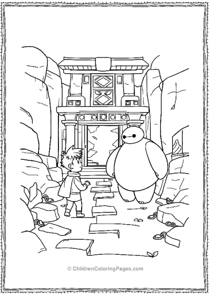 Big Hero 6 Exploring Ancient Temple Free PDF Printable