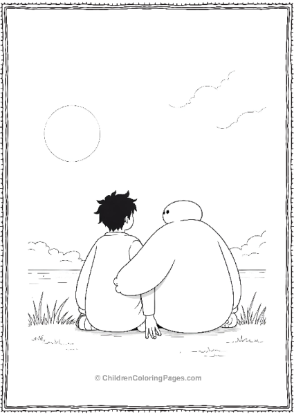 Big Hero 6 Friends Enjoying The Sunset Free PDF Printable