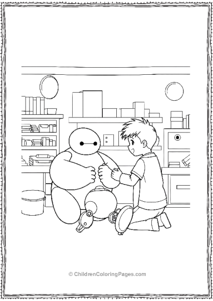 Big Hero 6 Friends Hanging Out Free PDF Printable