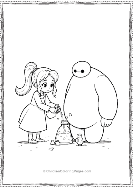 Big Hero 6 Honey Lemon Mixing Chemicals For Baymax Free PDF Printable