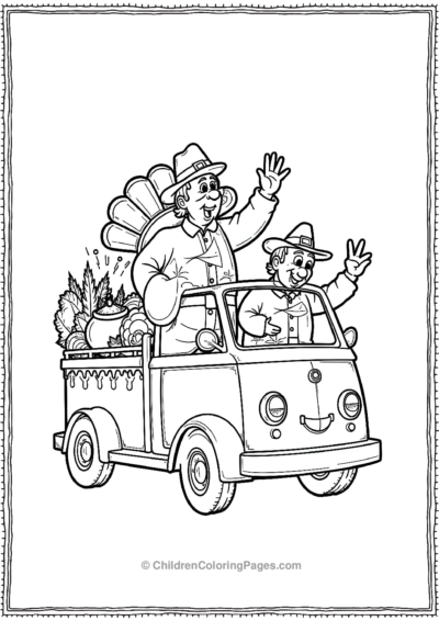 Big-Parade-Float-With-Thanksgiving-Feasts Free PDF Printable