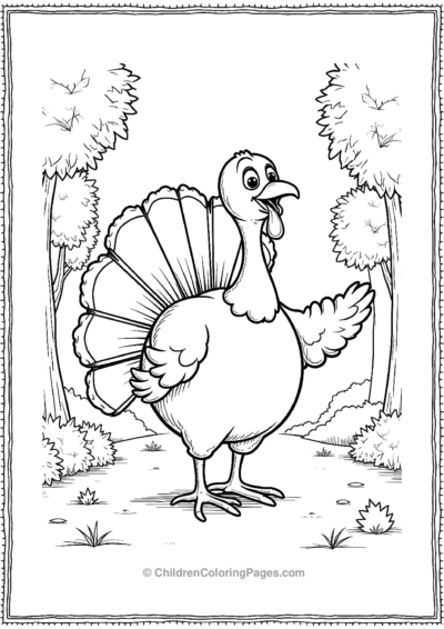 Big-Turkey-Float-With-Autumn-Leaves Free PDF Printable