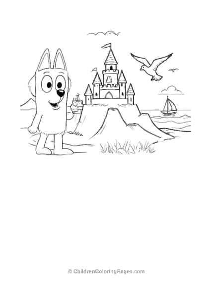 Bingo Playing With A Sand Castle Free PDF Printable