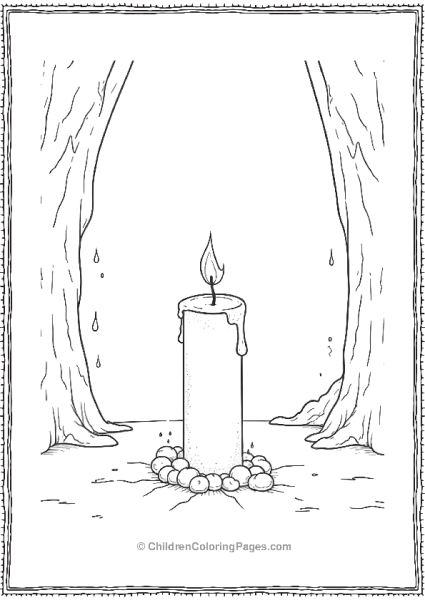 Black Flame Candle From Hocus Pocus Free PDF Printable